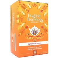 English Tea Shop Organic Turmeric, Ginger & Lemongrass, 20 teepussia