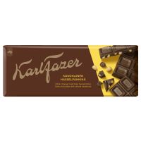 Karl Fazer Dark Chocolate Whole Hazelnuts Chocolate Bar 200 g