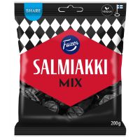 Fazer Salmiakki Mix Chewy Salmiak Candy 200 g Bag