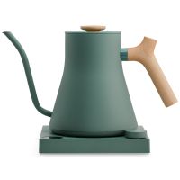 Fellow Stagg EKG Pro sähköinen vedenkeitin lämpötilansäädöllä 900 ml, mattavihreä/vaahterapuu