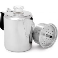 GSI Outdoors Glacier Stainless Percolator With Silicon Handle, 3 kuppia