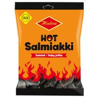 Halva Hot salmiakgodis 160 g påse