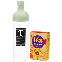 Hario Filter-In-Bottle -teepullo 750 ml + Crema Herbal Lemonade 75 g