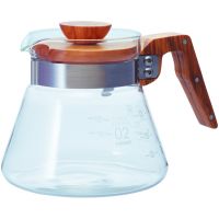 Hario Coffee Server Olive Wood kaffekanna storlek 02, 600 ml