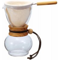 Hario Drip Pot Woodneck, Olive Wood kahvisuodatin 240 ml