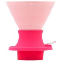 Hario V60 Immersion Dripper Switch Ceramic koko 02 + suodatinpaperit, pinkki
