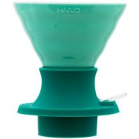 Hario V60 Immersion Dripper Switch Ceramic koko 02 + suodatinpaperit, turkoosi