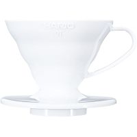 Hario V60 Dripper koko 01 suodatinsuppilo, valkoinen muovi