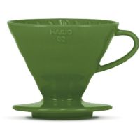 Hario V60 Dripper koko 02 keraaminen suodatinsuppilo, tummanvihreä