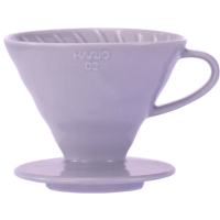 Hario V60 Dripper koko 02 keraaminen suodatinsuppilo, vaalea violetti
