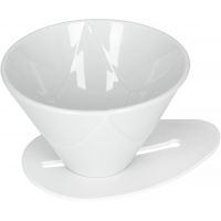 Hario V60 One Pour Dripper Mugen koko 02 keraaminen suodatinsuppilo, valkoinen
