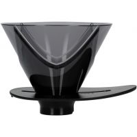 Hario V60 One Pour Dripper Mugen koko 02 suodatinsuppilo, musta muovi