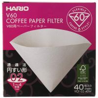 Hario V60 Size 02 Coffee Paper Filters 40 pcs