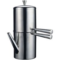 ILSA Caffettiera Neapolitan Cuccumella Steel Coffee Maker, 1-2 Cups