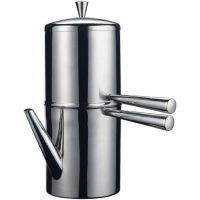 ILSA Caffettiera Neapolitan Cuccumella Steel Coffee Maker, 6 Cups