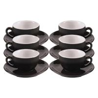 IPA Milano Cappuccino Cup 180 ml, Black & White, 6 pcs