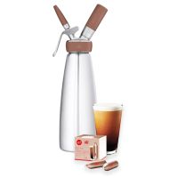 iSi Nitro Coffee Whip -sifoni 1 l + iSi Nitro Coffee Whip typpipanokset 16 kpl