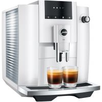 Jura E4 (EA) Automatic Coffee Machine, Piano White