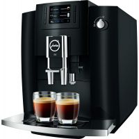 Jura E6 (EB) Automatic Coffee Machine, Piano Black