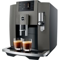 Jura E8 (EB) Fully Automatic Coffee Machine, Dark Inox