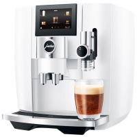 Jura J8 Automatic Coffee Machine, Piano White