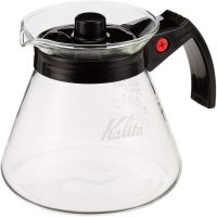 Kalita Glass Server N tarjoilukannu mustalla kahvalla 500 ml