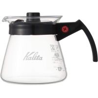 Kalita Glass Server N 300 ml serveringskanna med svart handtag