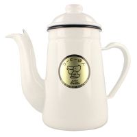 Kalita Pelican Pot emaljerad vattenkanna 1.0 l, vit