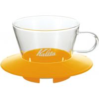 Kalita Wave #155 Glass Dripper lasinen suodatinsuppilo, keltainen