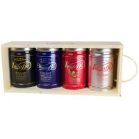 Lucaffé Gift Box 4 x 250 g Ground Coffee In Wooden Box