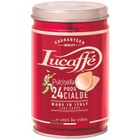 Lucaffé Pulcinella espresso pods 24 st. i en burk