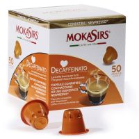 MokaSirs Decaffeinato Nespresso-yhteensopiva kofeiiniton kahvikapseli 50 kpl