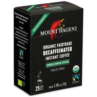 Mount Hagen kofeiiniton pikakahvi, 25 x 2 g annospussia
