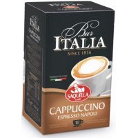 Saquella Bar Italia Cappuccino pikakahvi, 10 annospussia