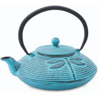 Shamila Dragonfly Iron Teapot 800 ml, Turquoise