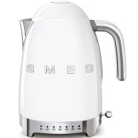 Smeg KLF04WHEU elektrisk vattenkokare med temperaturreglering 1,7 l, vit