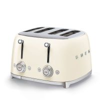 Smeg TSF03CREU leivänpaahdin neljälle viipaleelle, kermanvalkoinen