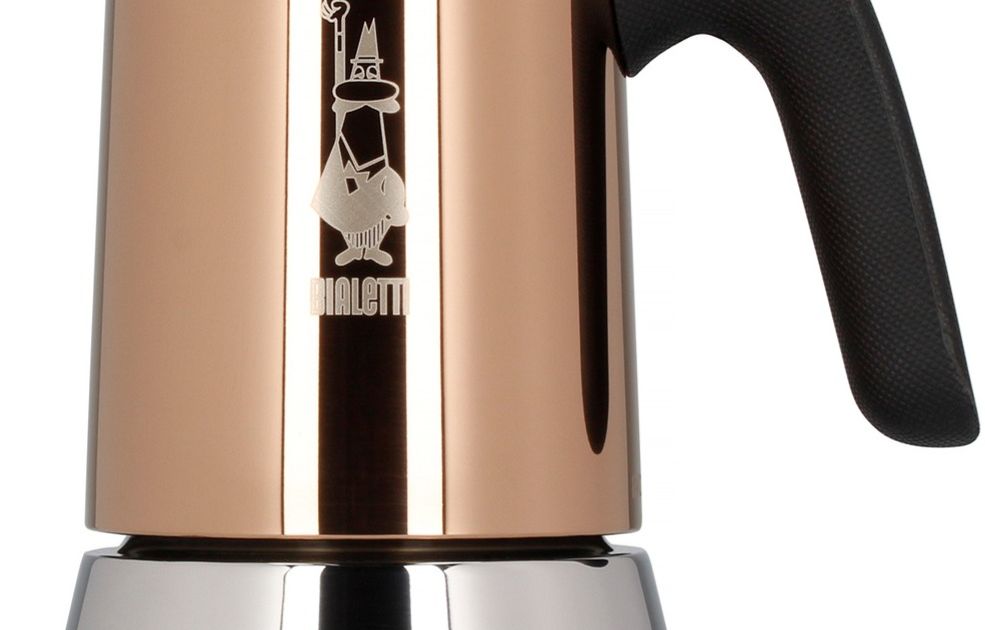 Bialetti Venus Induction Stovetop Espresso Maker 6 Cups Copper