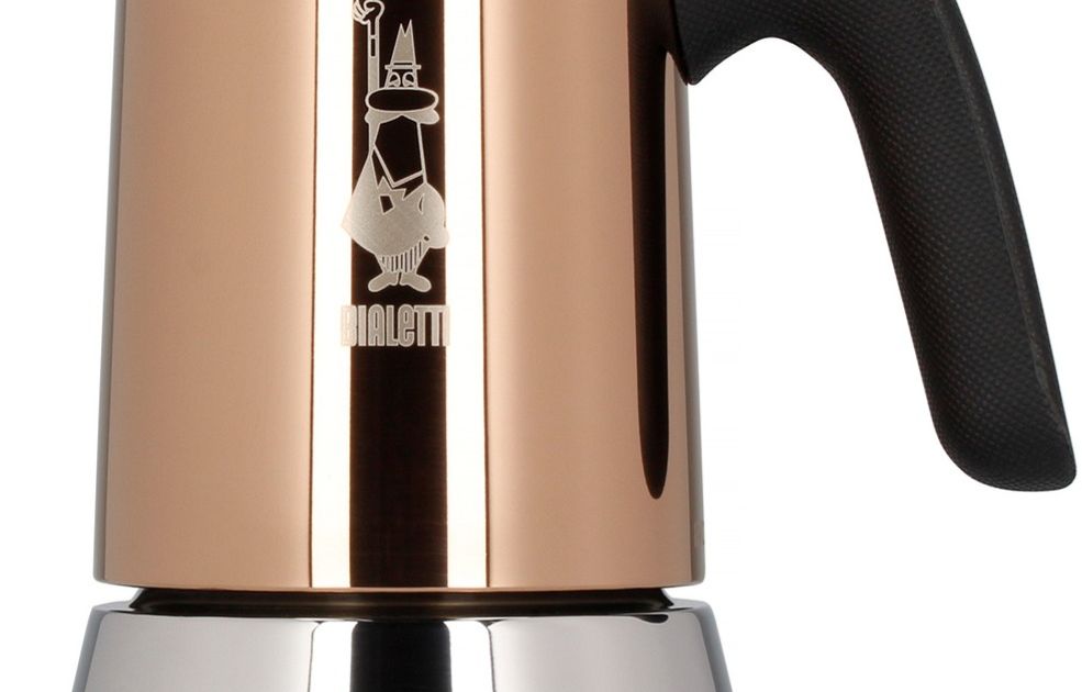 Bialetti Venus 2 Cup Stainless Steel Coffee Maker, Copper