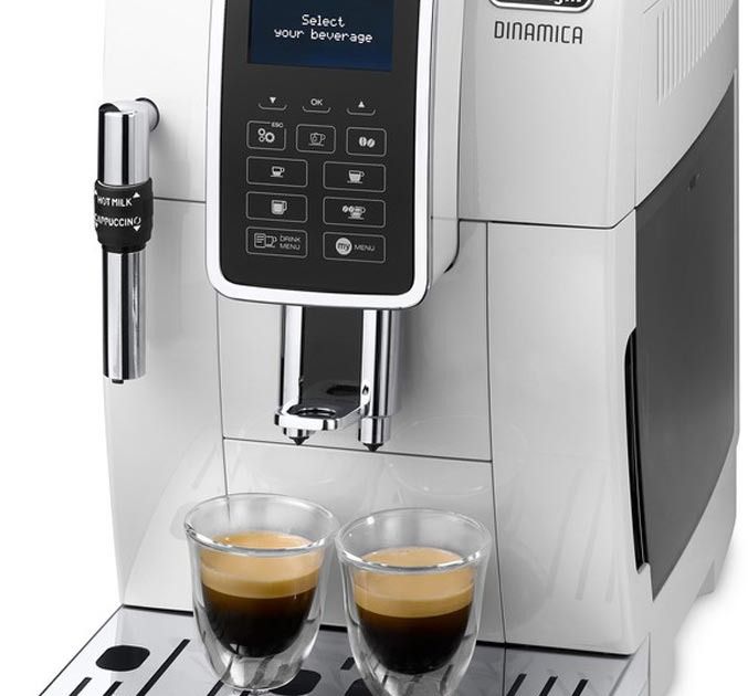 DeLonghi Dinamica ECAM 350.35.W kahviautomaatti Crema