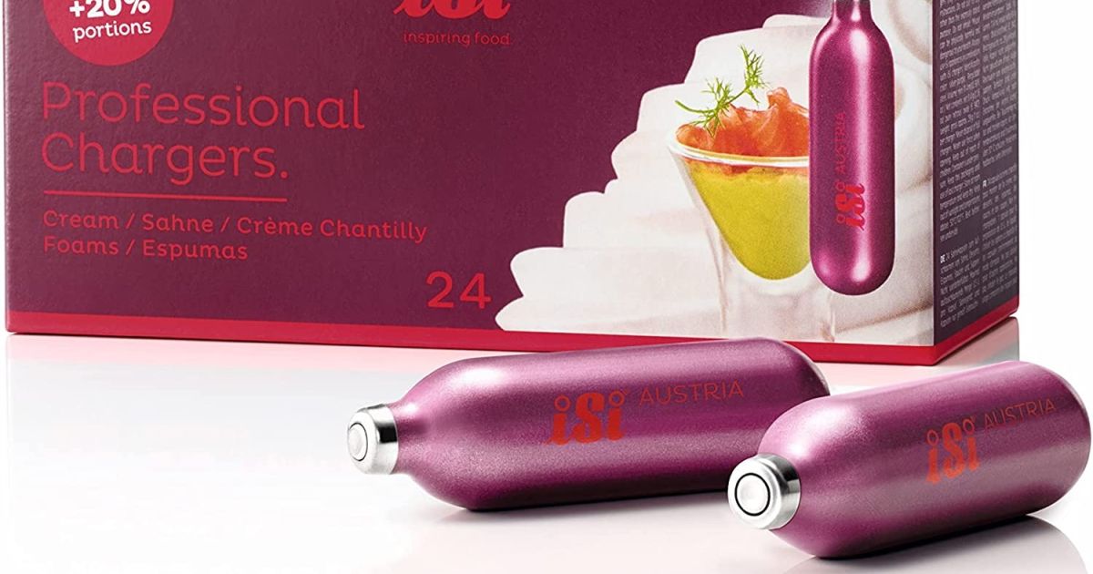 iSi Cream Chargers N2O panokset sifoniin 24 kpl Crema