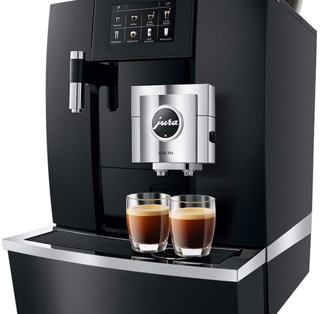 Jura GIGA X8c G2 Professional Coffee Machine, Black Aluminum Crema