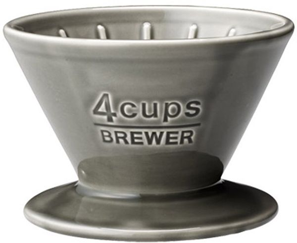 Kinto SCS Brewer Ceramic Coffee Dripper 4 Cups - Crema