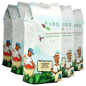 Puro Fuerte 9 x 1 kg coffee beans wholesale package