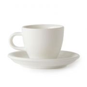 Acme Demitasse Espresso kuppi 70 ml + lautanen 11 cm, Milk White