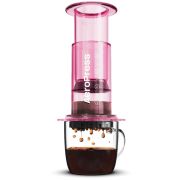 AeroPress Clear kahvinkeitin, pinkki