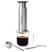 AeroPress Steel teräksinen kahvinkeitin, hopea
