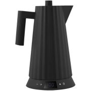 Alessi MDL21 Plissé vedenkeitin lämpötilansäädöllä 1,7 l, musta