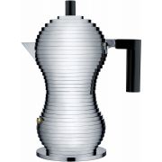 Alessi Pulcina MDL02 mokabryggare 3 koppar, svart handtag