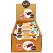 Barú Mörk Choklad Havssalt & Caramel marshmallow bar 30 g - 18 st. i låda